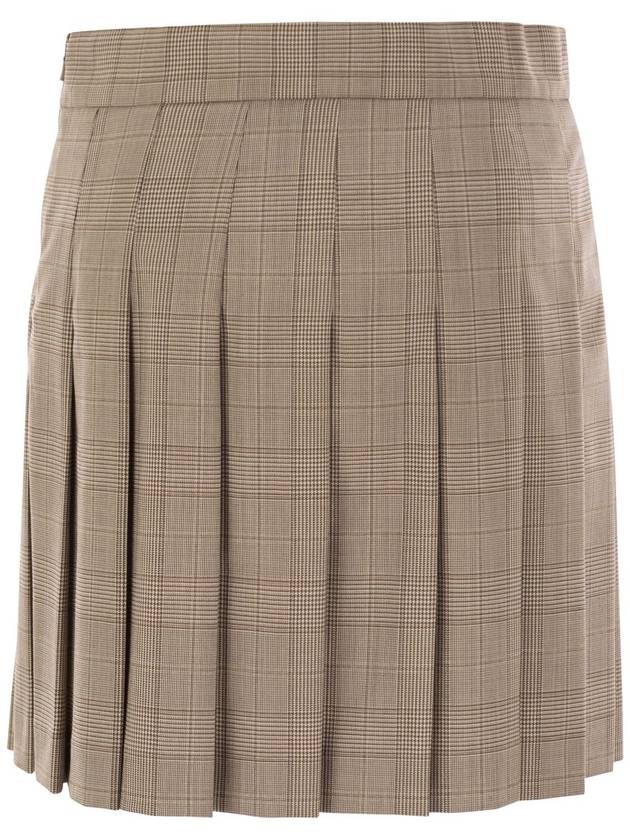 ALCUNO - Pleated short skirt in wool blend - MAX MARA - BALAAN 2