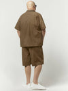 City Worker Shortsleeve Shirts Brown - BOOVOOM - BALAAN 5