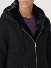 Men's Linden Bunny Gold Metal Hooded Jacket Black - MOOSE KNUCKLES - BALAAN 3