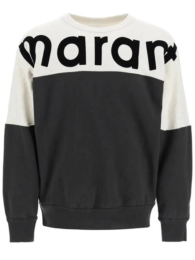 Howley Two Tone Logo Sweatshirt Faded Black - ISABEL MARANT - BALAAN 2