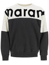 Howley Two Tone Logo Sweatshirt Faded Black - ISABEL MARANT - BALAAN 3