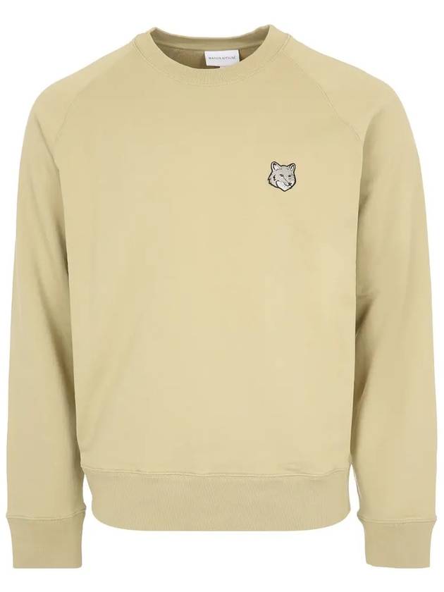 Bold Fox Head Patch Oversized Sweatshirt Green - MAISON KITSUNE - BALAAN 3