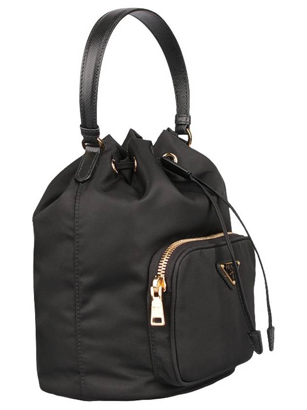 Duet Re-Nylon Bucket Bag Black - PRADA - BALAAN 5