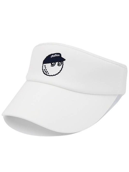 Women s Wide Visor WHITE WOMAN - MALBON GOLF - BALAAN 1