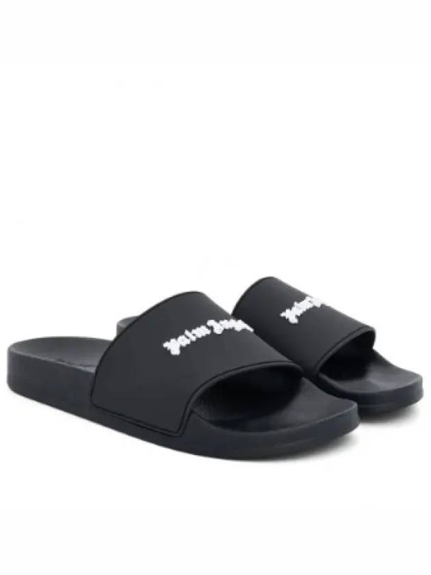 Logo Slippers Black - PALM ANGELS - BALAAN 2