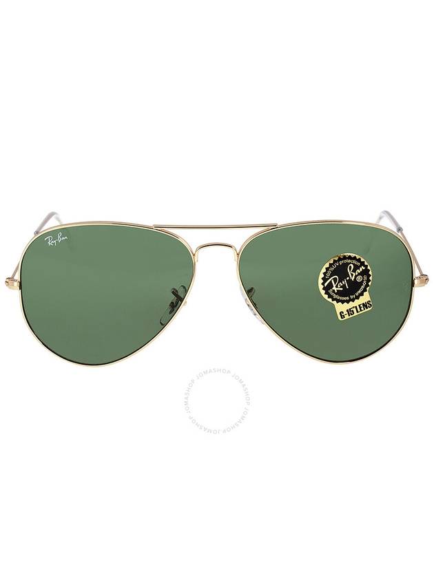 Eyewear Aviator Metal Large Sunglasses Gold Green - RAY-BAN - BALAAN 2