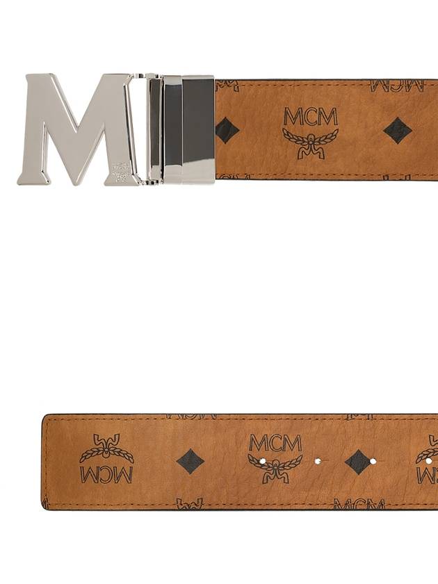 MCM Belt With Logo, Men's, Brown - MCM - BALAAN 4