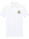 Logo Patch Cotton Polo Shirt White - MONCLER - BALAAN 2