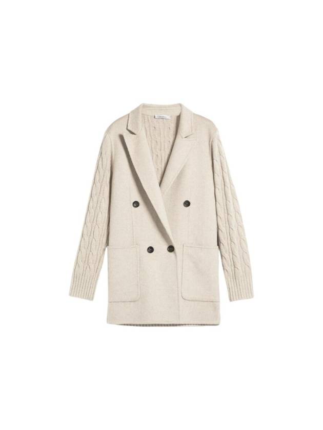 Dali Double Breasted Wool Cashmere Jacket Beige - MAX MARA - BALAAN 1