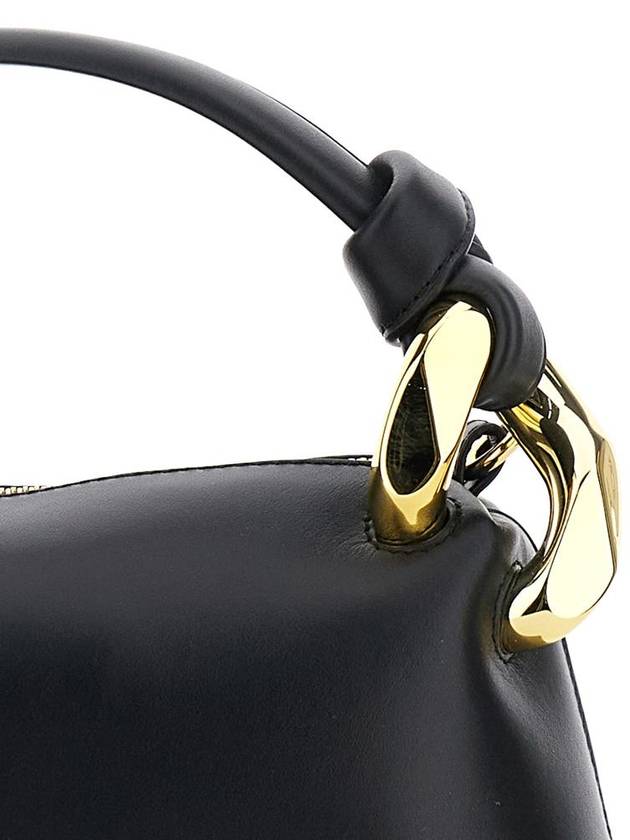 'Corner Small' Black Handbag With Metallic Knot Detail In Leather Woman - JW ANDERSON - BALAAN 3