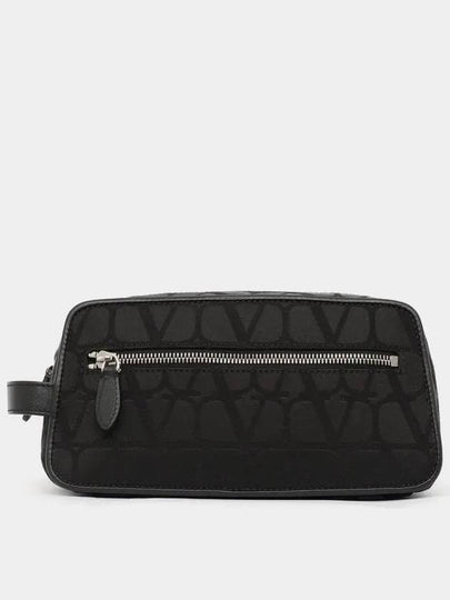 Toile Iconographe Pouch Bag Black - VALENTINO - BALAAN 2