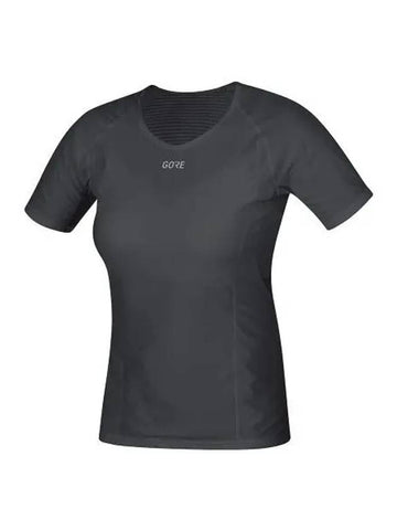 GOREWEAR M Base Layer Windstopper T Shirt Women Black s Windproof Short Sleeve - GOGORR - BALAAN 1