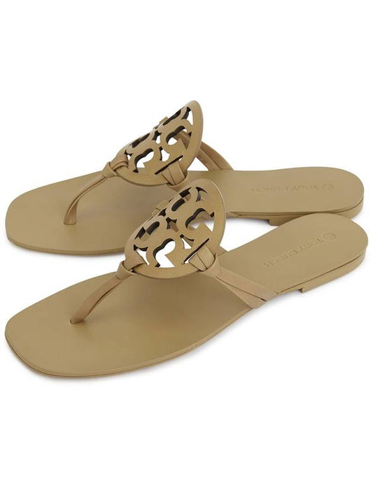 Miller Square Toe Leather Sandals Brown - TORY BURCH - BALAAN 2