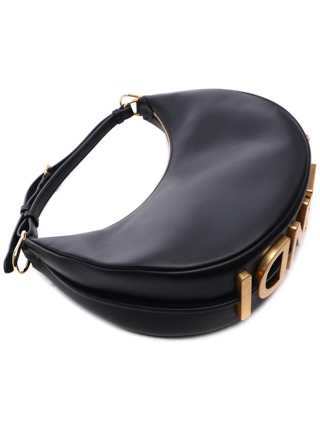 Fendigraphy Small Hobo Shoulder Bag Black - FENDI - BALAAN 6