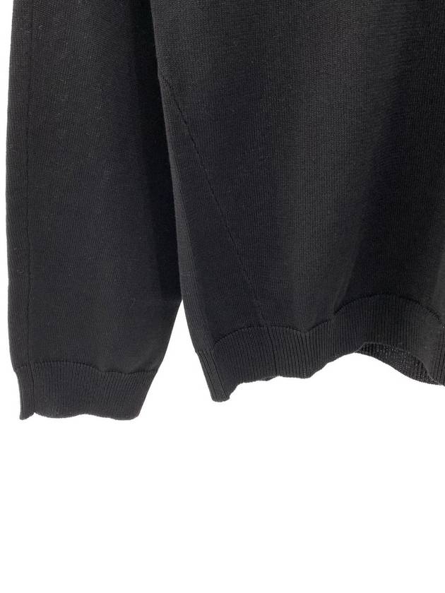 Men's Shadow Lens Wappen Knit Top Black - STONE ISLAND - BALAAN 4