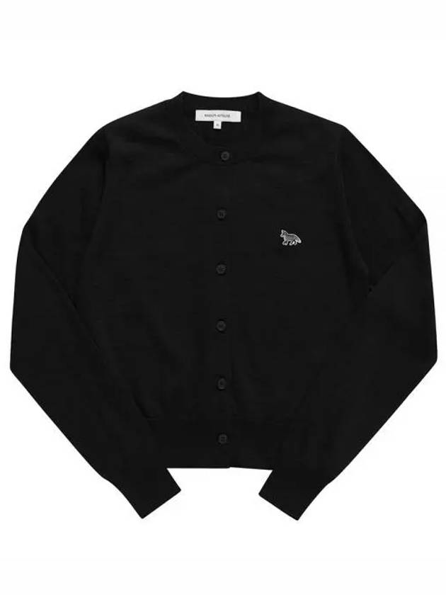 Baby Fox Patch Regular Cardigan Black - MAISON KITSUNE - BALAAN 2