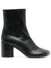 Tabi Leather Middle Boots Black - MAISON MARGIELA - BALAAN 2