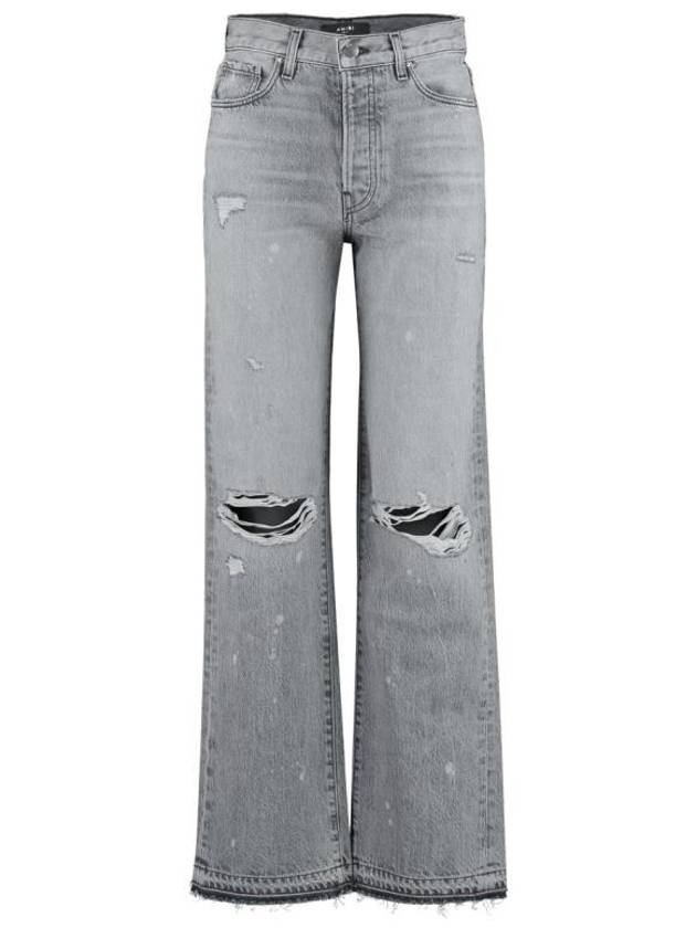 Denim Straight Pants PS23WDF011 903 GRAY - AMIRI - BALAAN 1