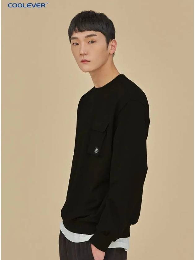 Men's Pocket Sweatshirt Black - OFFGRID - BALAAN 4