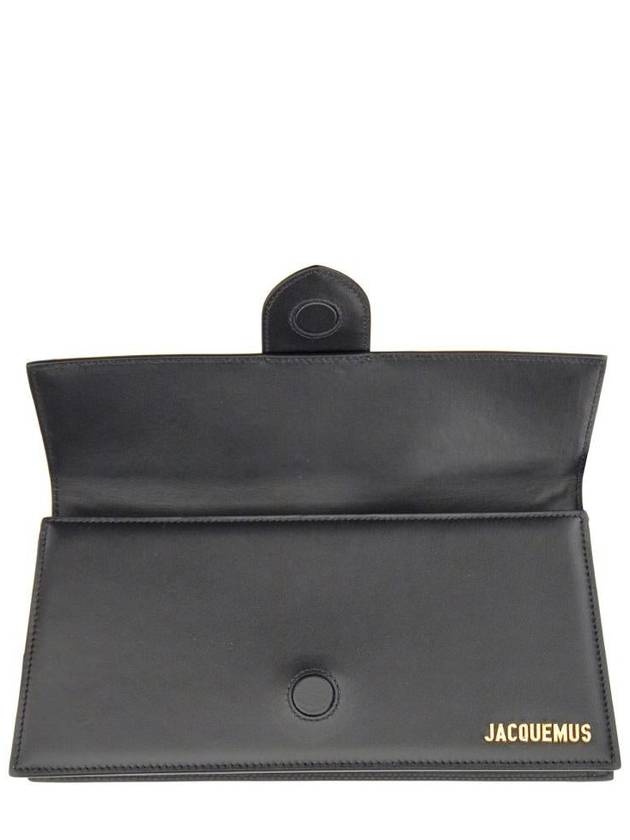 Le Bambino Long Flap Shoulder Bag Black - JACQUEMUS - BALAAN 5