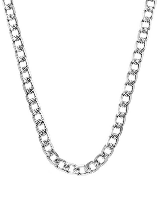 Chain Stainless Steel Necklace Silver - DIESEL - BALAAN 1