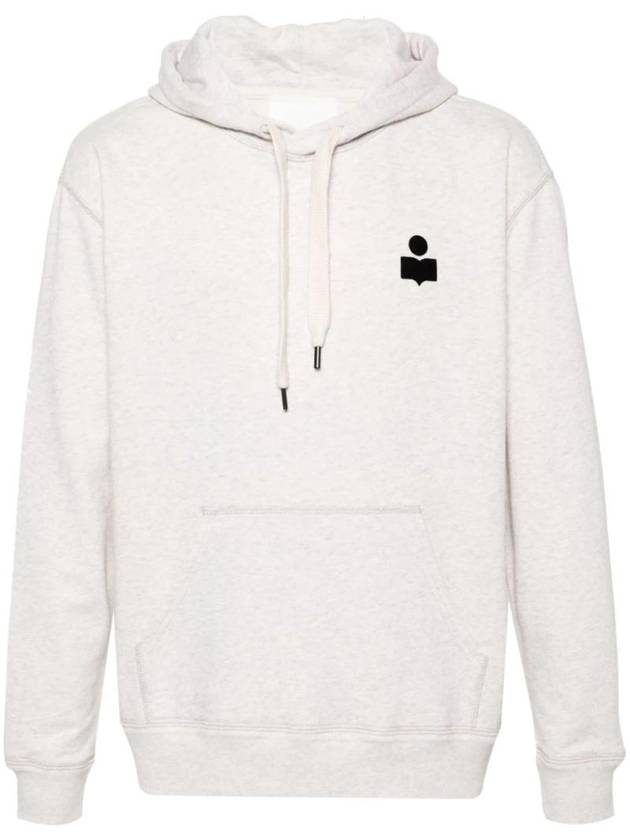 Matte Logo Print Hoodie Ecru - ISABEL MARANT - BALAAN 1