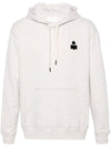 Matte Logo Print Hoodie Ecru - ISABEL MARANT - BALAAN 1