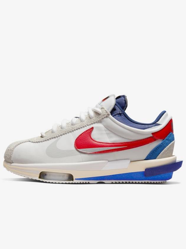 x Nike Zoom Cortez White and University Red DQ0581100 - SACAI - BALAAN 1