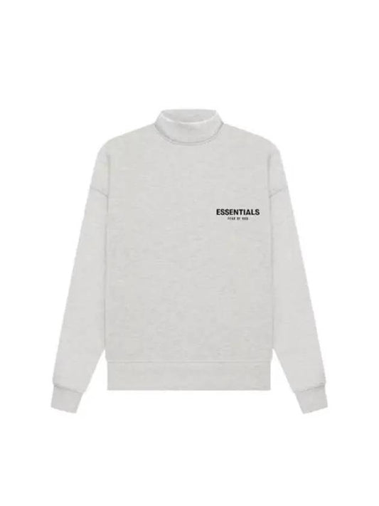 Fear of God Essential Men s Light Oatmeal The Core Collection Mock Neck Sweatshirt 192SU224427F - FEAR OF GOD - BALAAN 1