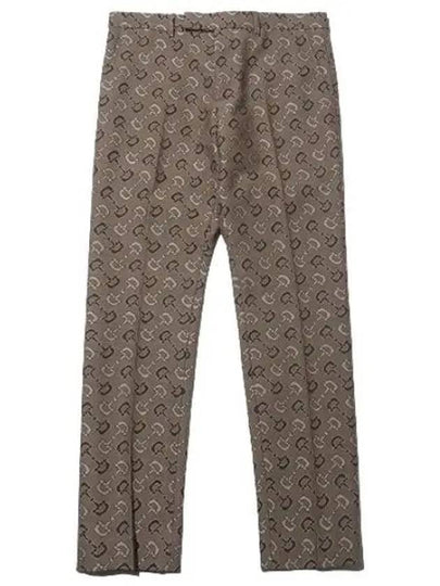 Horsebit Straight Pants Beige - GUCCI - BALAAN 2