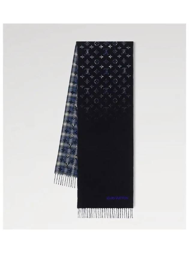 Monogram Gradient Tartan City Scarf Blue - LOUIS VUITTON - BALAAN 2