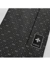 GG Dot Pattern Silk Tie Black - GUCCI - BALAAN 4