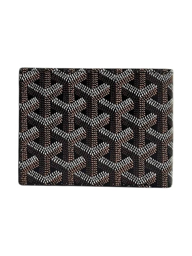 Victoire Wallet In Canvas And Calfskin Black - GOYARD - BALAAN 5