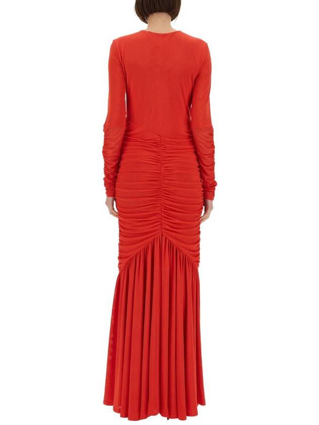 Rotate Birger Christensen Long Dress With Drape - ROTATE - BALAAN 3