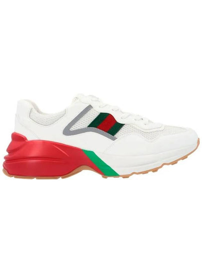 Web Rhyton Oversole Low Top Sneakers White - GUCCI - BALAAN 2