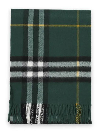 Check Cashmere Scarf Green - BURBERRY - BALAAN 2