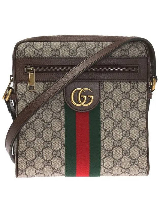 Men's Ophidia GG Small Messenger Bag Beige Ebony - GUCCI - BALAAN 2