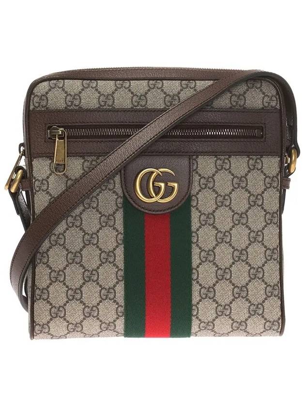 Men's Ophidia GG Small Messenger Bag Beige Ebony - GUCCI - BALAAN 3