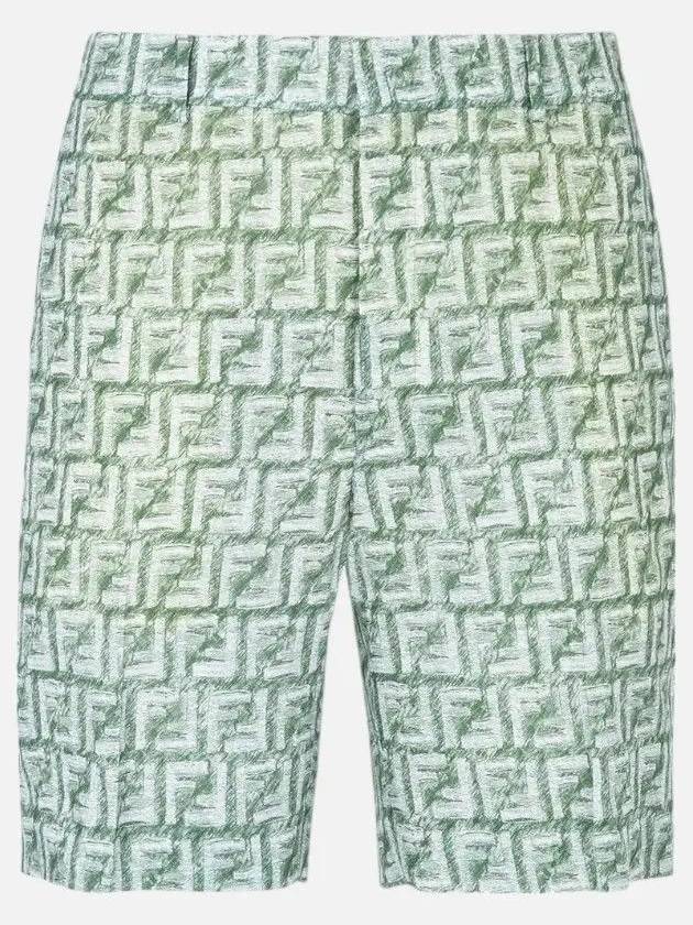 FF Print Shorts Green - FENDI - BALAAN 3