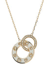 Enamel Pendant Signature Necklace White Gold - COACH - BALAAN 4