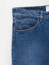 Classic Fit Denim Straight Pants Blue - AMI - BALAAN 4