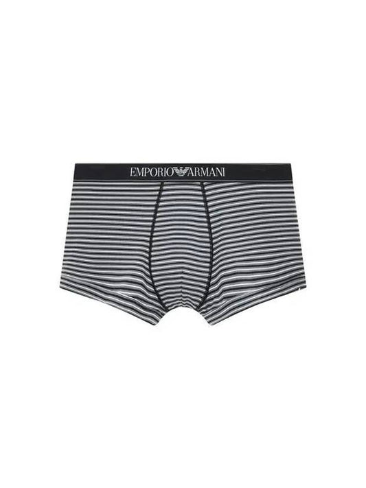 UNDERWEAR Men s Stripe Pattern Cotton Drawn Dark Gray 270780 - EMPORIO ARMANI - BALAAN 1