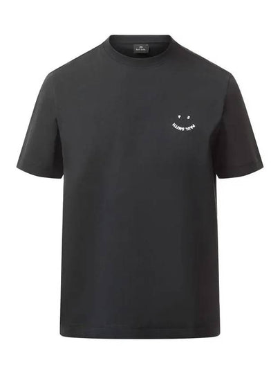 Happy Piece Dyed Short Sleeve T-Shirt Black - PAUL SMITH - BALAAN 2