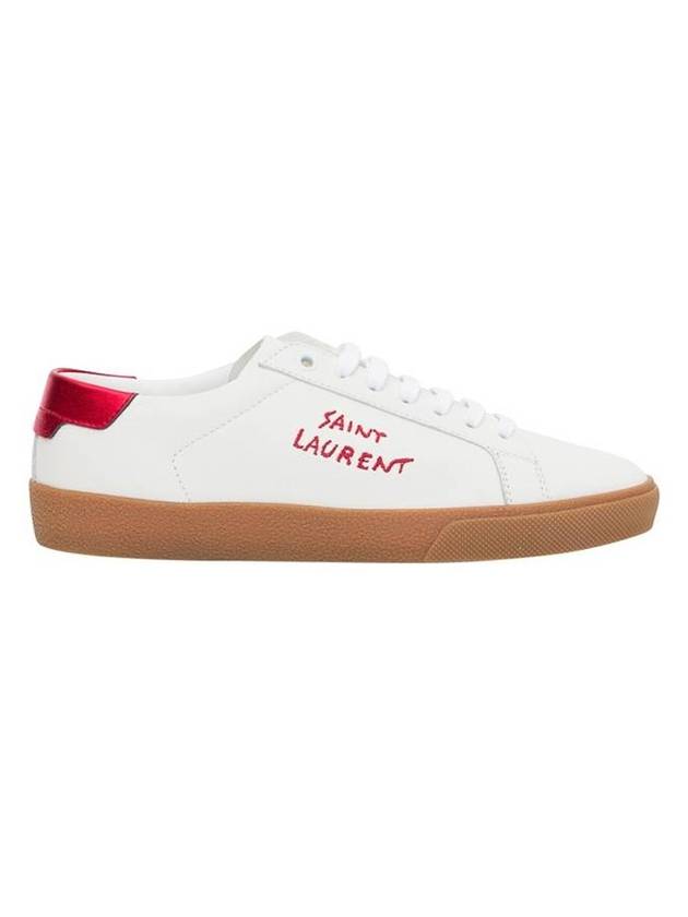 Classic Court Low Top Sneakers Red White - SAINT LAURENT - BALAAN 1