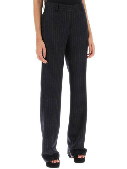 pinstripe flannel parchia trousers - DRIES VAN NOTEN - BALAAN 2