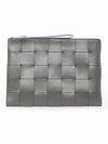 Intrecciato Clutch Bag Grey - BOTTEGA VENETA - BALAAN 1