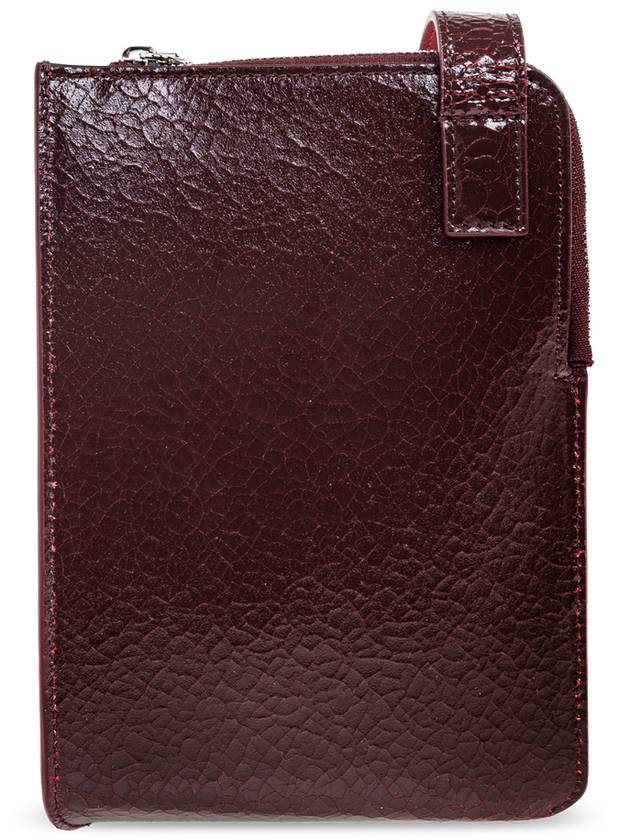 Alexander McQueen Phone Case T-Bar Sling Phone, Men's, Burgundy - ALEXANDER MCQUEEN - BALAAN 3