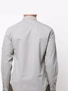 Men's Cavardine Waffen Button Long Sleeve Shirt Gray - CP COMPANY - BALAAN.