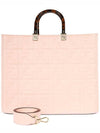 Sunshine FF Logo Medium Tote Bag Pink - FENDI - BALAAN 3