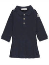 Moncler Enfant Logo Patch Polo Dress Kids 9518I00002 - MONCLER - BALAAN 1